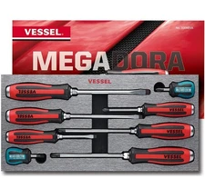 VESSEL MEGADORA Tang Thru professional quality 8p Screwdriver Set 9308EVA Japan 