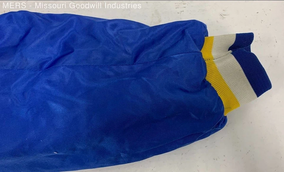 Swingster Men's Blue Solid St Louis Blues Bomber Jacket - Size XXL - Image 4 of 4