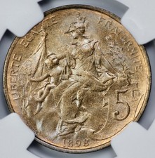 Las mejores ofertas en Monedas francesas certificado NGC Bronce | eBay
