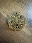 Original Royal Air Force RAF Brass Cap Badge Military Insignia. WW2 Vintage