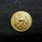 Vintage Civil War Golden Age CSA used Thistle button RMDC  Benedict & Burnham