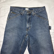 90s VTG CALVIN KLEIN Jeans Carpenter CK Wide Leg 30x32 Denim Hip Hop Baggy