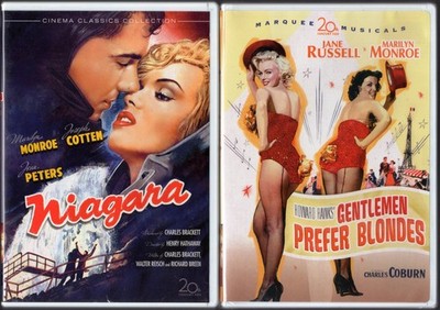 **MARILYN MONROE** Niagara + Gentlemen Prefer Blondes (1953) ~~2 DVD LOT~~ RARE!