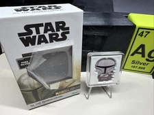 2021 Niue Star Wars The Mandalorian Chibi 1 oz silver coin. #1941 Of 2000