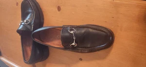 Chaussures homme Gucci horsebit mocassins 10 Eu 43 noir habillé chaussures