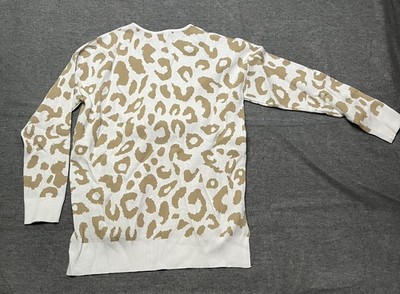 JOUICA Women s Leopard Animal Print Pullover Sweatshirt Small New (27)