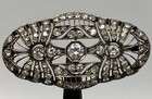 Vintage Art Deco 1940s 925 Sterling Silver Diamond Brooch Aprx 2.50 CTW 6.1g — photo 2