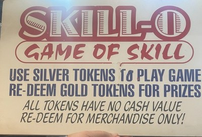 Skill-O Carnival/Fair Game Of Skill Sign 18x12 