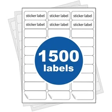 [50 Sheets] 1” X 2-5/8” Printable Address Labels 1500 Mailing Label 