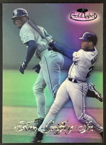 Ken Griffey Jr. [Class 2 Black Label] #100 1998 Topps Gold Label card