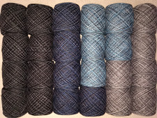 4,3 Kg Schwarz-Blau-Gradient Reste Wolle GARNPAKET Strickwolle Wollreste DECKE