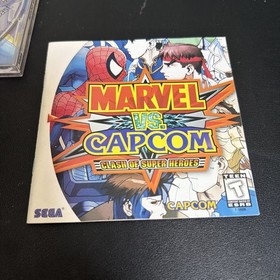 Marvel vs Capcom Clash of Super Heroes Sega Dreamcast Complete Manual CIB Tested