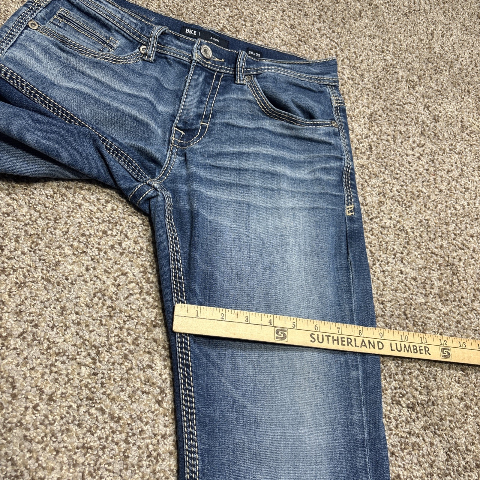 BKE Aiden Denim Jeans Mens 29x32 Fits 29 X 30 Straight Leg - View 13