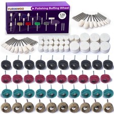 120 PCS Polishing Kit for Dremel, Abrasive Buffing Wheels for Rotary Tool Acc...