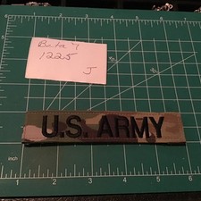USGI US Army Name Tape Tag Multicam Hook and Loop Backing Nametape