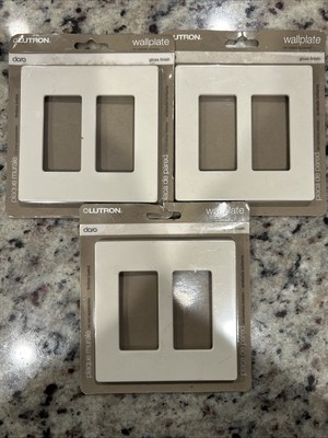 Lutron CW-2B-LA Wall plate Cover Double  Set of 3 