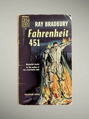1953 Fahrenheit 451 by Ray Bradbury - TRUE FIRST EDITION Paperback Not Reprint!