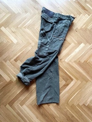 DOLCE & GABBANA Hose Baggypant Loosefit Boyfriend Worker Cord grün 28 ital. 42