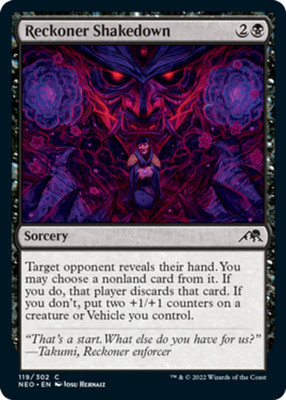 Reckoner Shakedown~119/302~NM~(NEO) - Kamigawa Neon Dynasty~MTG