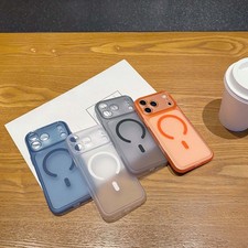 Hot For IPhone 17 Pro Max 17 Pro Mag Safe Camera Protecetion Solid Color Case