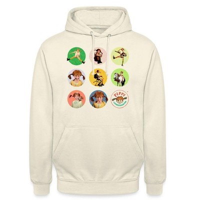Pippi Langstrumpf Bilder Von Pippi In Kreisen Unisex Hoodie