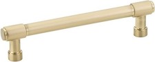 6 Pack Brushed Brass Cabinet Handles 5 Inch Drawer Pulls Kitchen Hardware