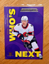 2023-24 Upper Deck Credentials Who's Next Jake Sanderson #WN-SA