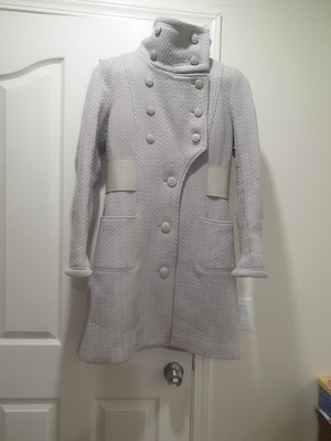Mackage  Ladies Coat Woman's outer Gray Wool Size P/S Old Money Made In POLAND