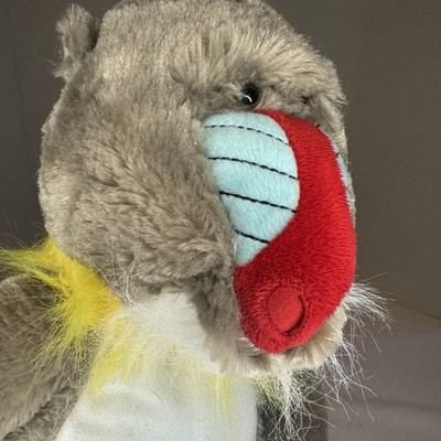 NWT RARE Fiesta Mandrill Baboon Gorilla Monkey Gray Plush Stuffed Animal ~16''