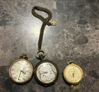 Vintage Elgin Art Deco Pocket Watch Mechanical Antique Rementoir Cylindrel Rubis