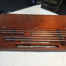 Brown & Sharpe 262 Machinist Inspection Tool Inside Micrometer Set 12" - 35"