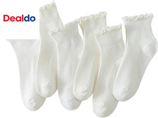 6 Pairs of Ruffle Socks Women, Cute Ruffle Ankle Socks