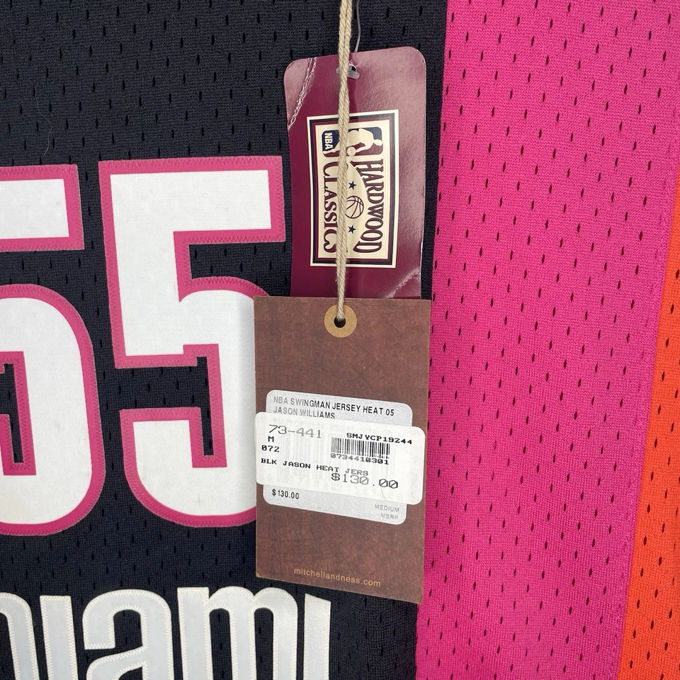 Camiseta negra Jason Williams Mitchell & Ness NBA Swingman Miami Heat 2005-06 M Foto 4 de 4