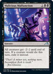 Malicious Malfunction Foil Kamigawa: Neon Dynasty