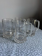 Half Pint Classic Glass Tankards Set Of 4 used
