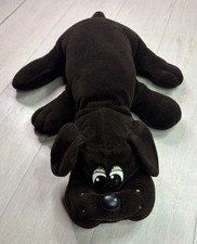 Vintage 1985 Tonka Pound Puppy Puppies Dog Plush Large 18" Dark Brown Short Ears