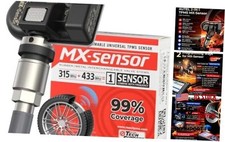 Sensor TPMS 1 Sensor, Sensor MX 315MHz + Válvula Metálica 433MHz, Programable