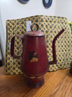 Decorative Metal Tea Kettle Painted Vintage — photo 2