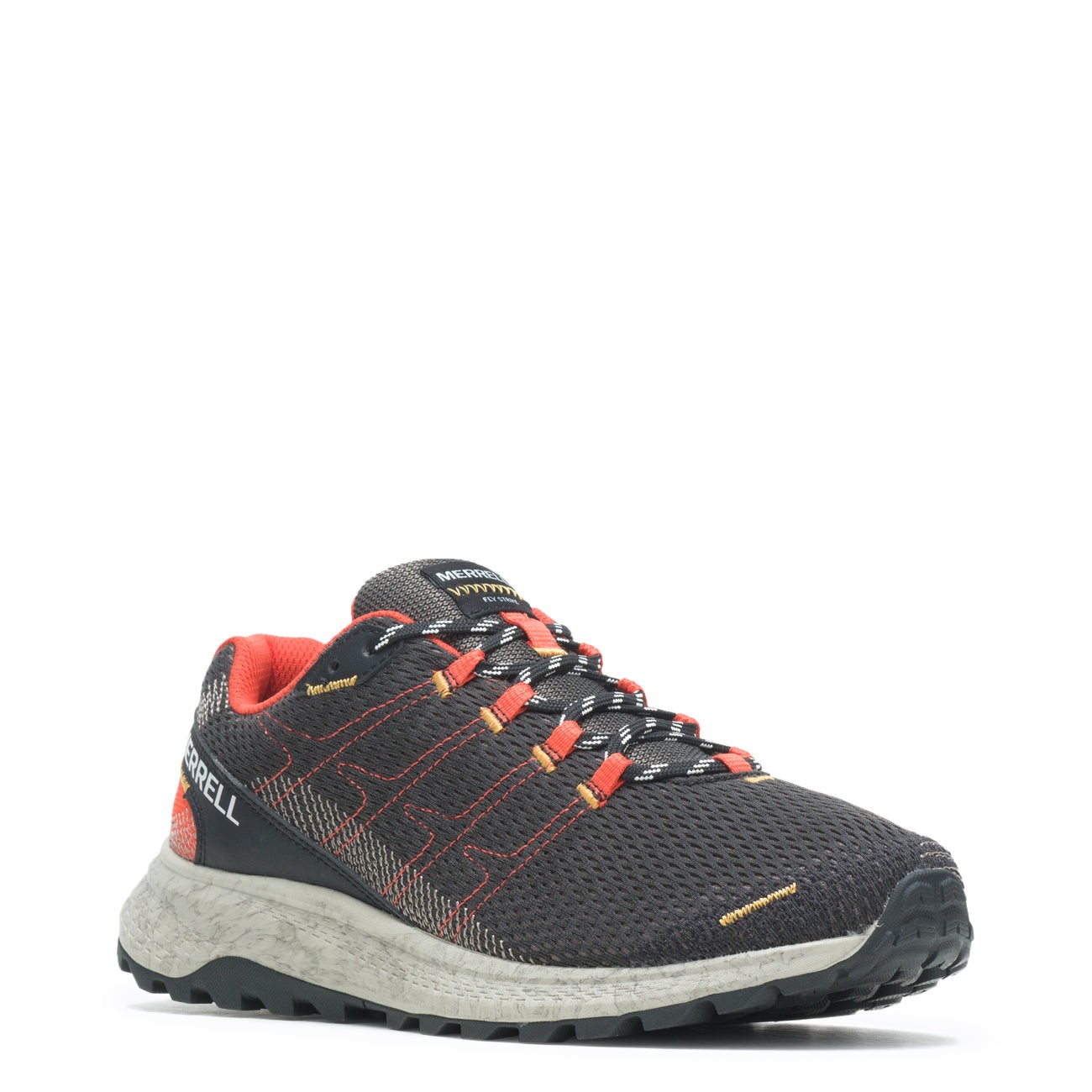 Merrell Men's Fly Strike Trail Running Shoes Black Orange EU 44.5