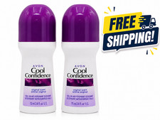 Avon Cool Confidence Original Roll On Antiperspirant Deodorant, 2.6 oz, LOT of 2