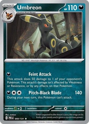 Umbreon Rare SV: Prismatic Evolutions 059/131 NM