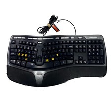 Microsoft Natural Ergonomic Keyboard 4000 V1.0 KU-0462 Black Wired USB Very Nice