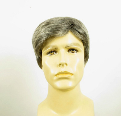 Perruque Homme Cheveux Naturels Châtain - 100% Humain - Taille Moyenne