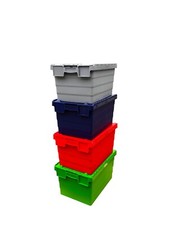 Attached Lid Containers 60 Litre Capacity  - Available in 4 Colours!
