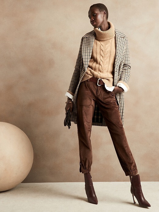 BANANA REPUBLIC 8P Petite Slim Corduroy Pant 8 Petite Brown #773881 NEW