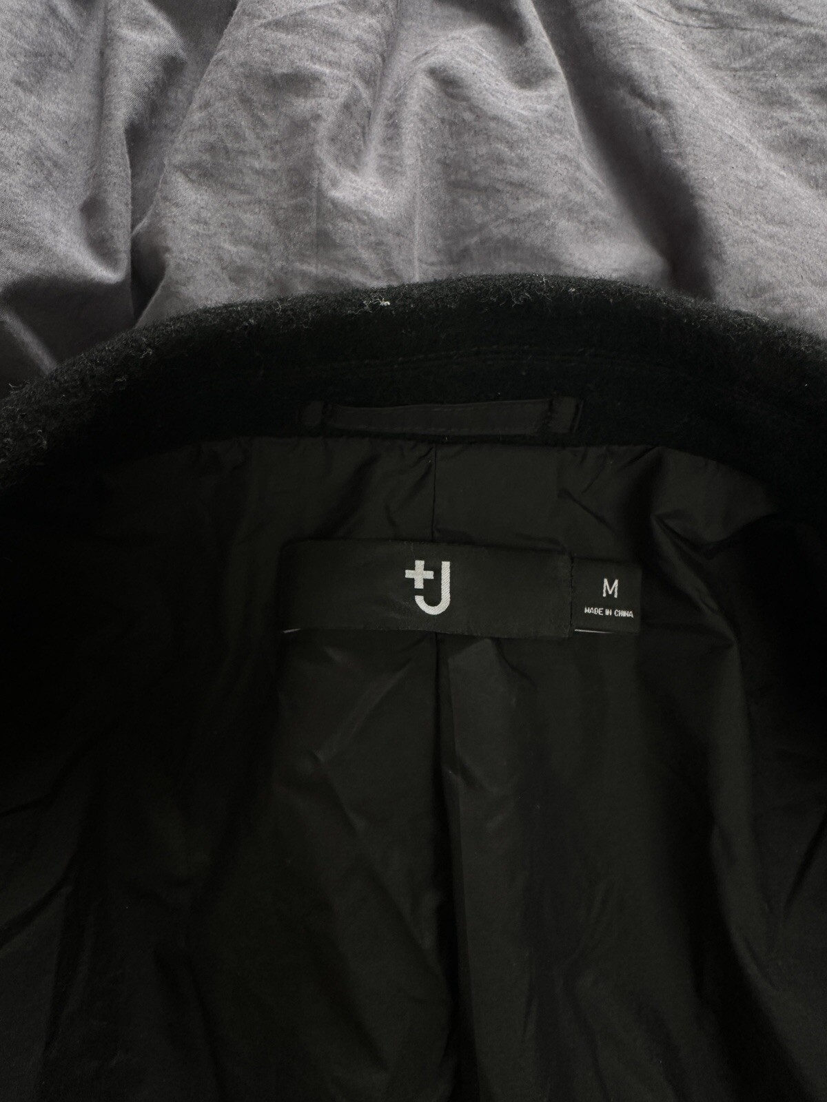 Jil Sander x Uniqlo: Black Wool Coat - Mens image 3