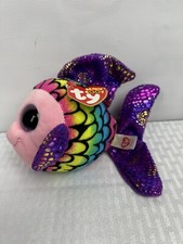 TY Beanie Boos FLIPPY THE VERY COLORFUL FISH 7" Plush/Stuffed Animal Toy w/Tag