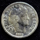 1913 USA ONE DIME .900 SILVER - Barber Dime