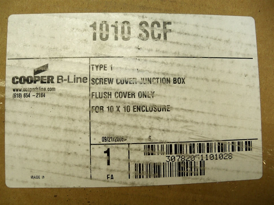 Flush Surface Cover Type 1 1010 SCF Eaton B-Line 10"x10" Steel Gray Lot of 5 - Image 4 of 4