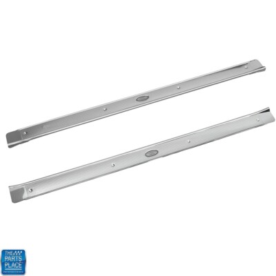 1971-78 Cadillac Deville & El Dorado Door Sill / Scuff Plates - Pair New